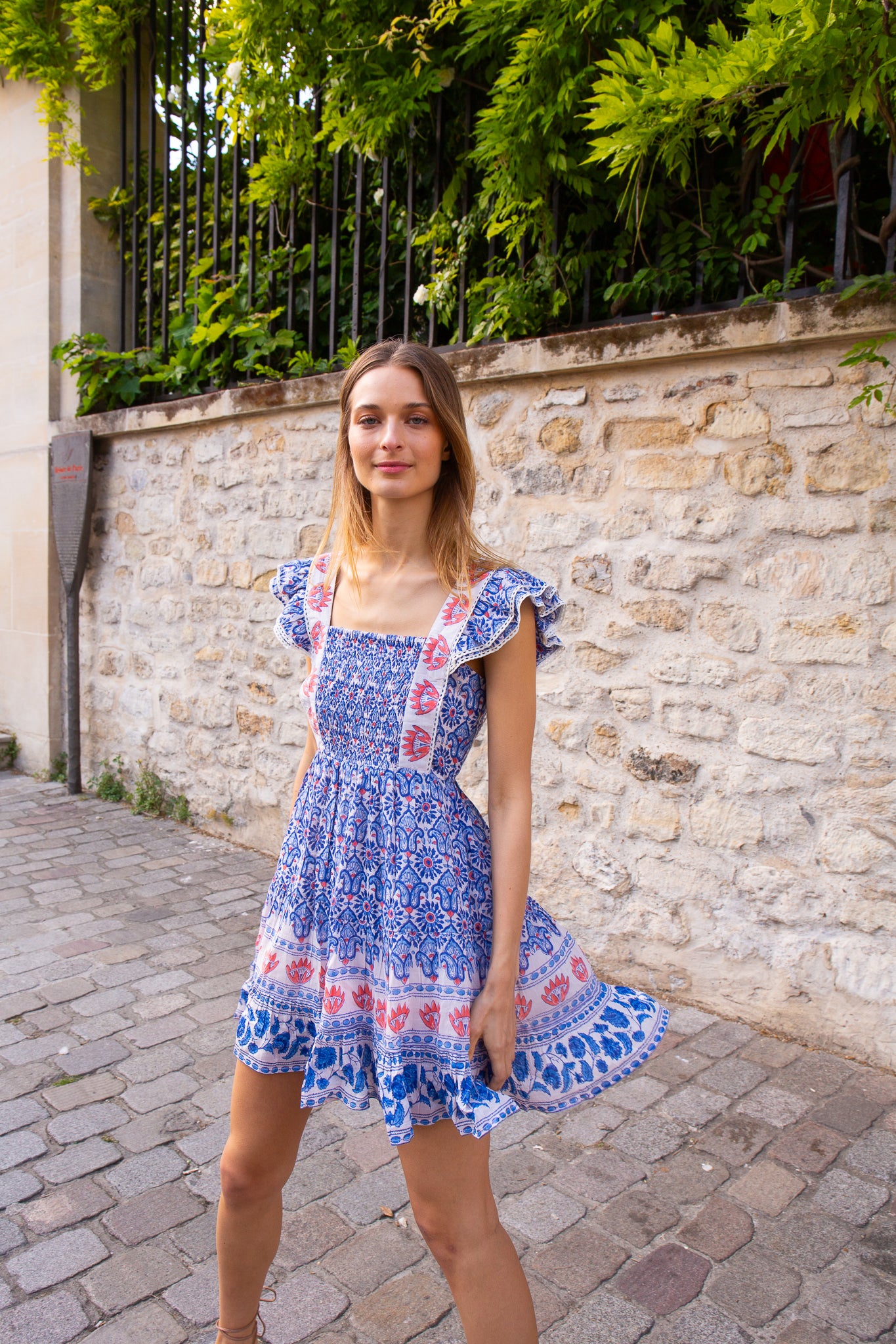 Jennifer Mini Dress, Red White Blue