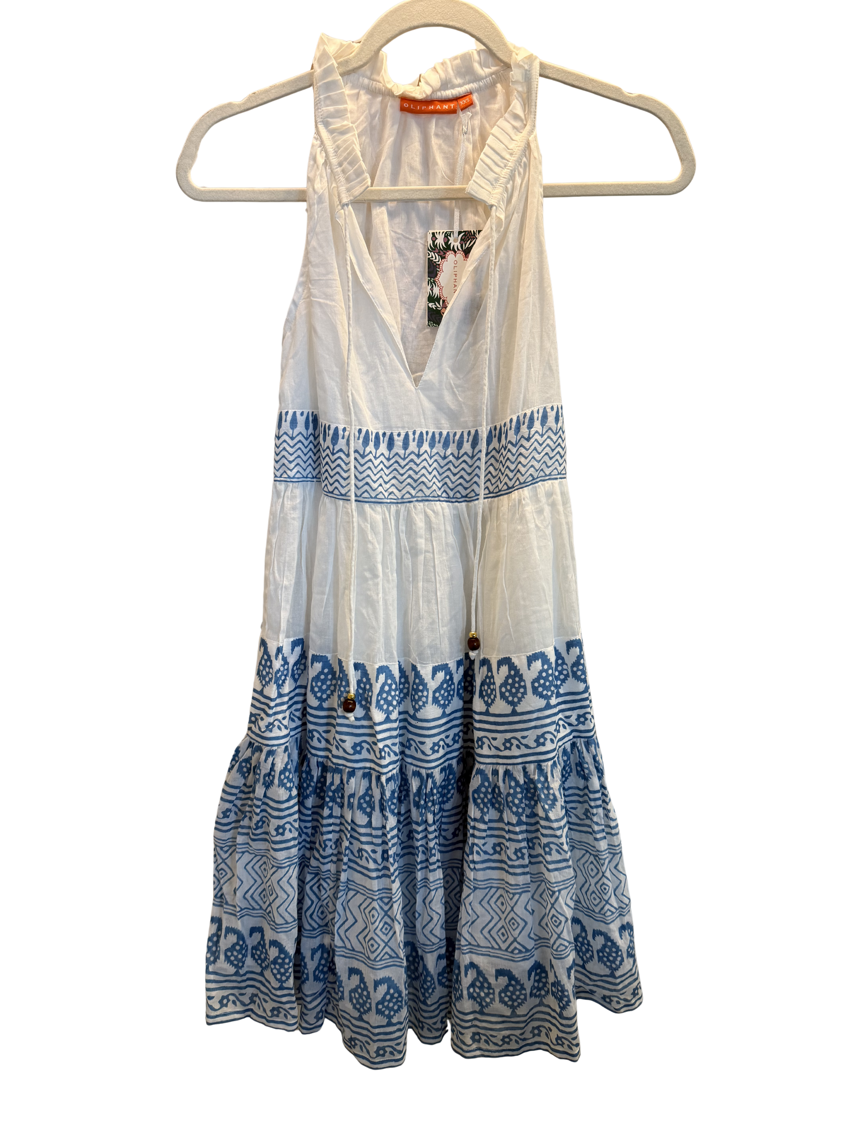 Santorini Sleeveless Tiered Short Dress