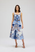 Mabel Skirt, Azure Paisley