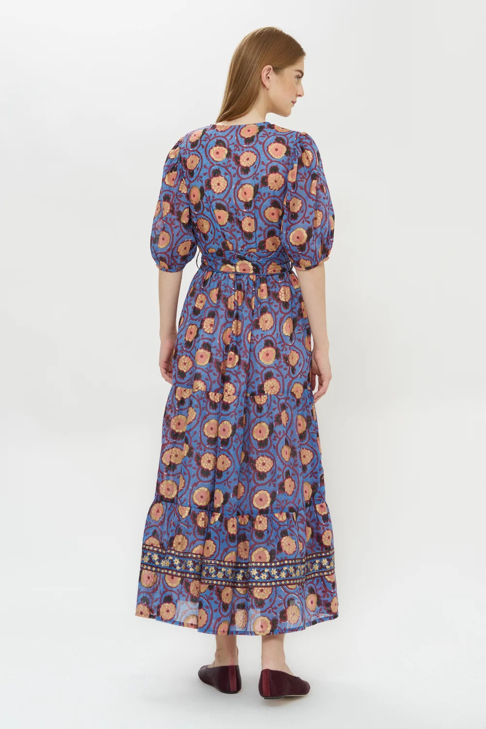 Puff Sleeve Maxi, Verona Blue