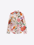 Gaby Illustrated Floral Print Shirt