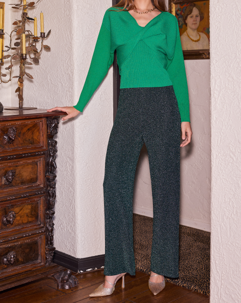 Twist Front 2-Piece Sweater