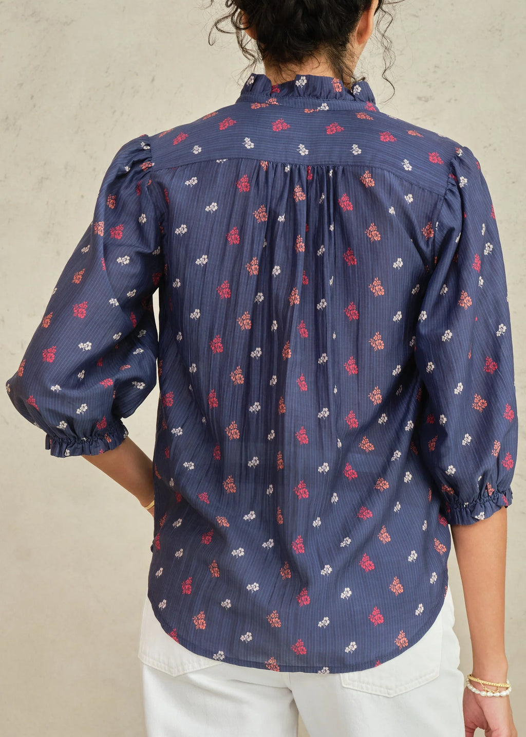 Auden Long Sleeve Top, Navy