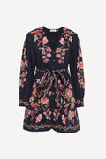 Anne Mini Dress, Chintz Jet