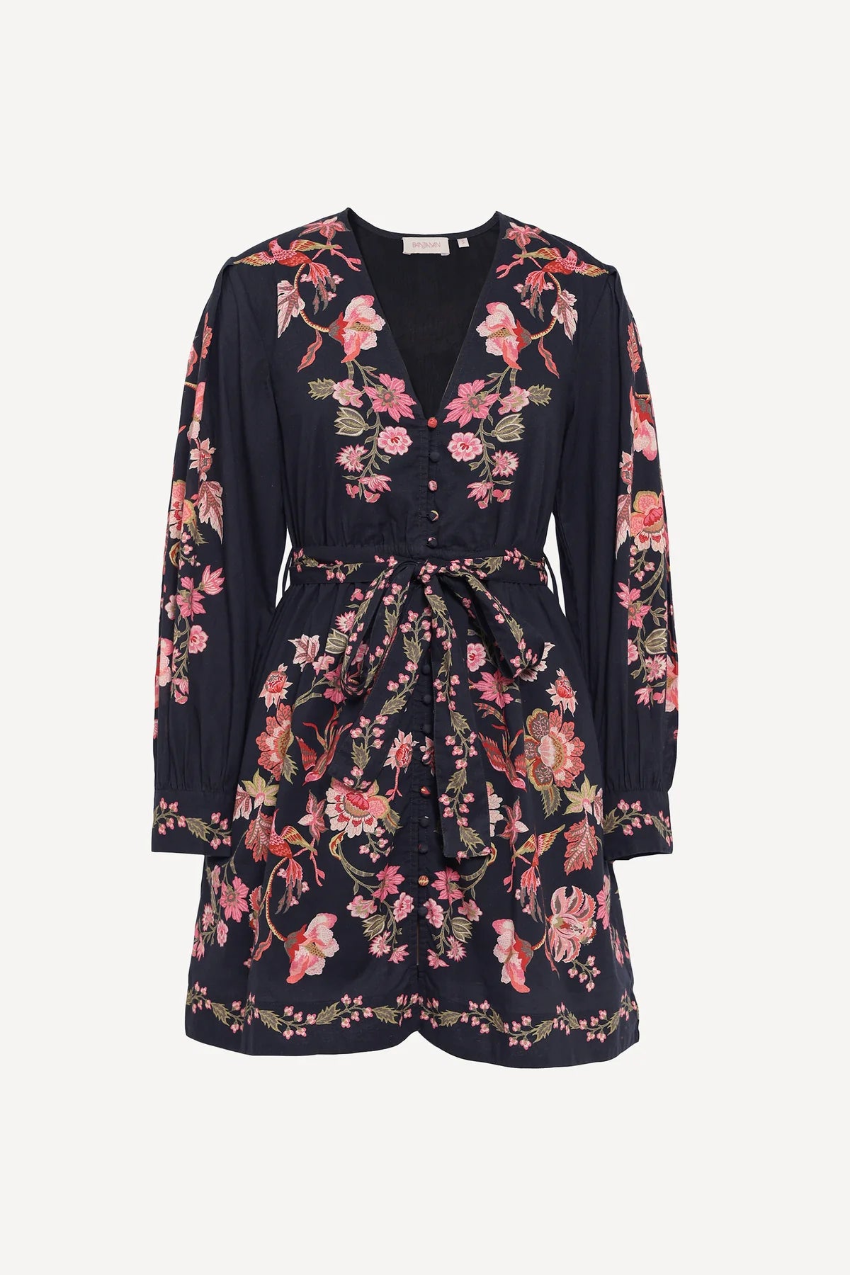 Anne Mini Dress, Chintz Jet