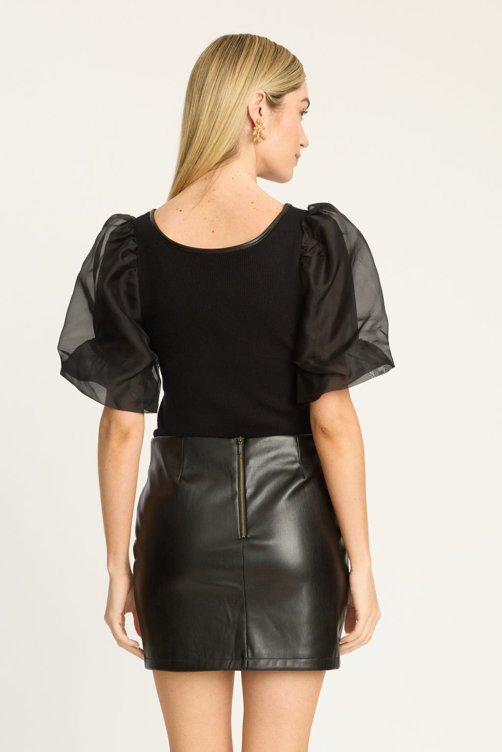 Bako Reversible Blouse, Black