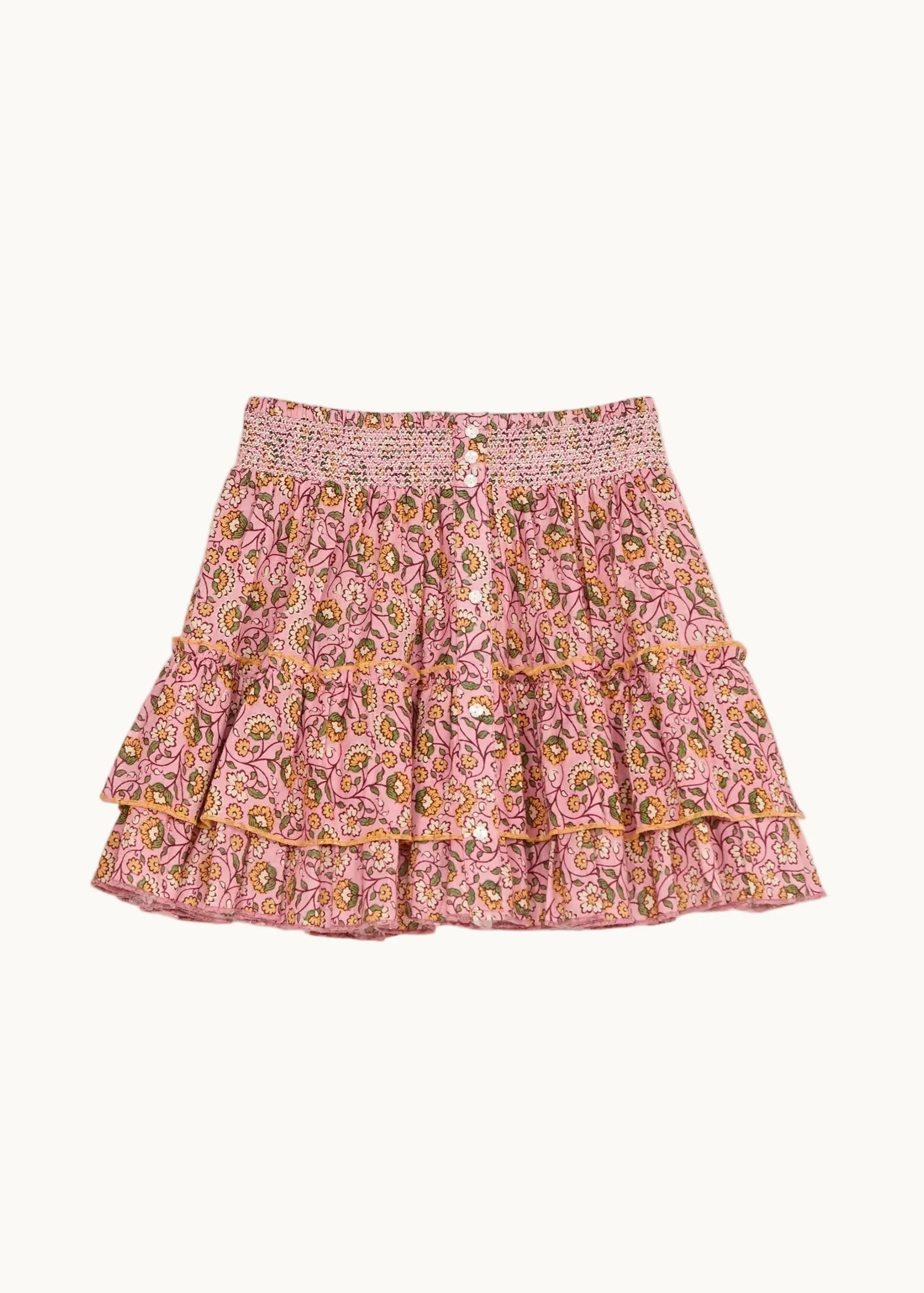 Ceci Print Mini Skirt, Pink