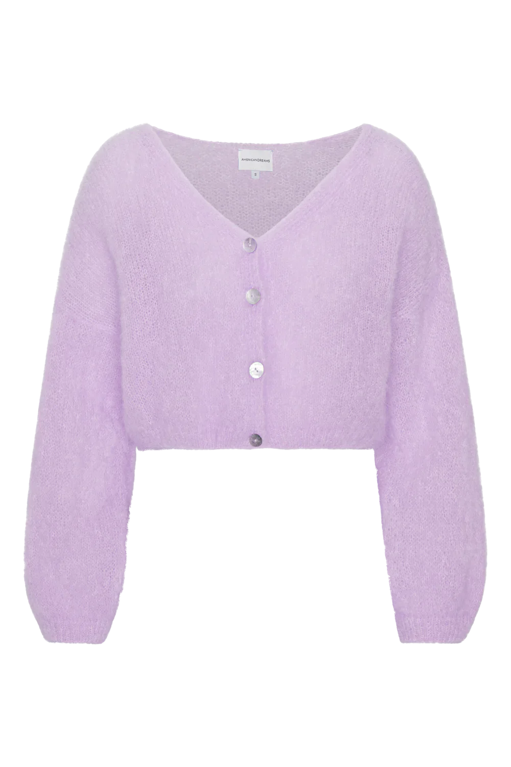Cornelia Cropped Cardigan, Light Purple