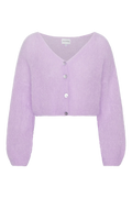 Cornelia Cropped Cardigan, Light Purple