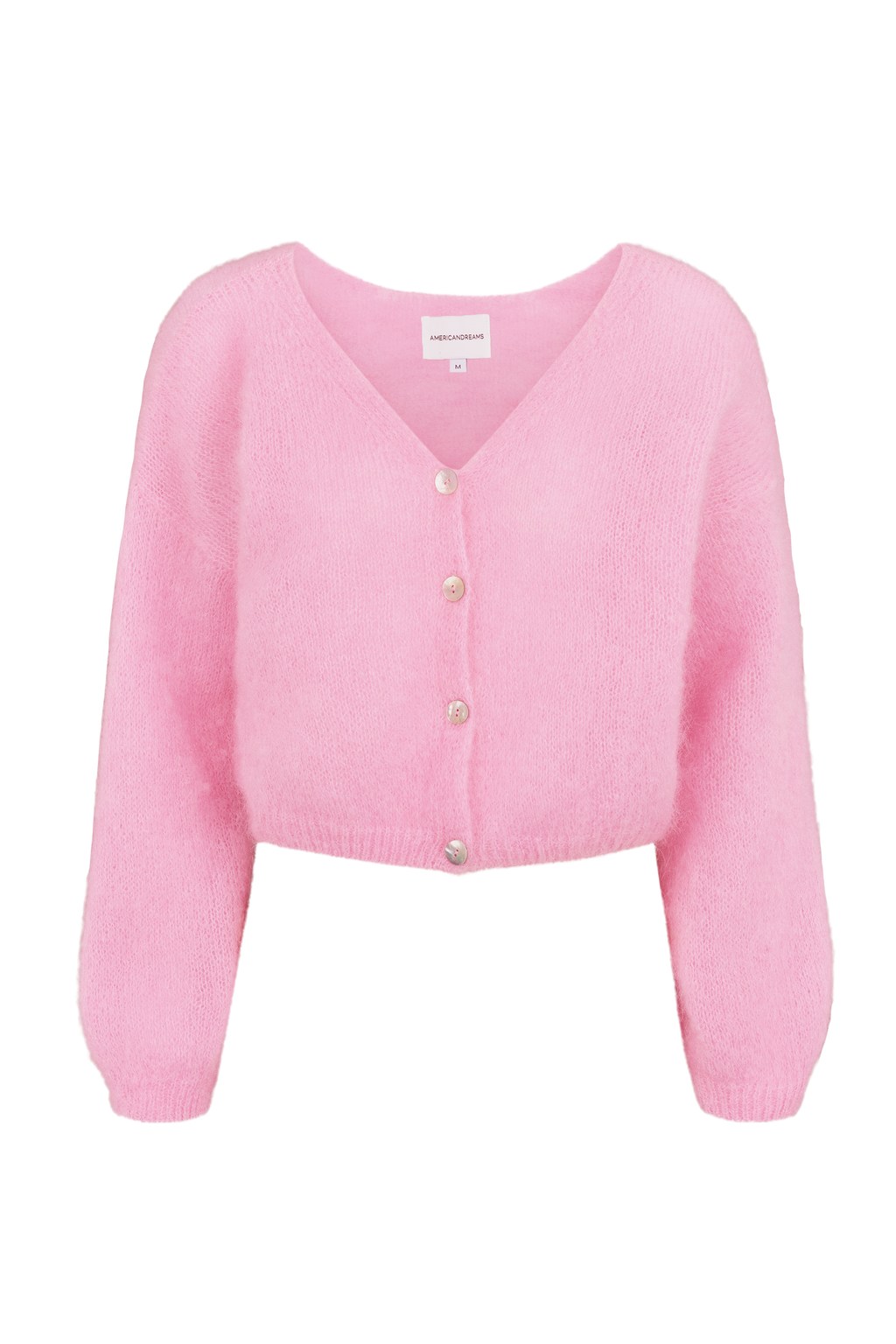 Cornelia Cropped Cardigan, Soft Berry