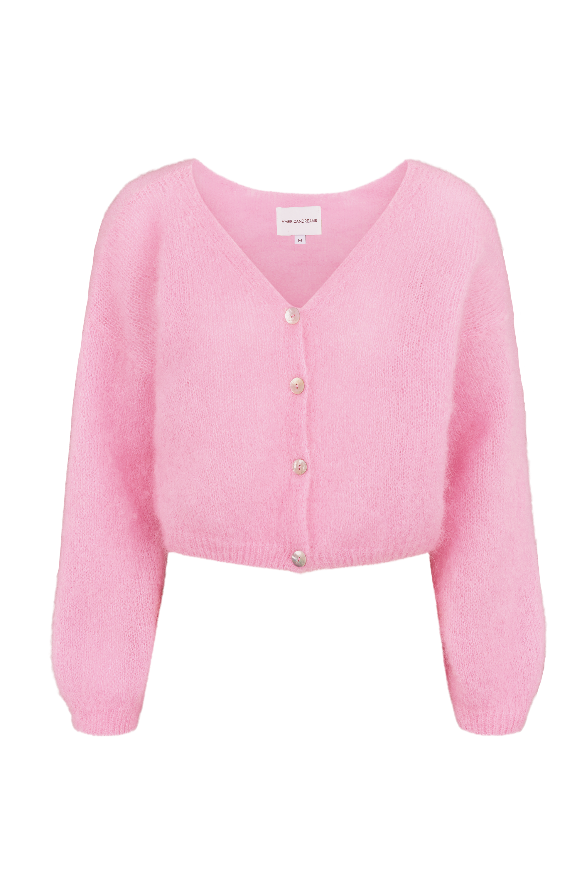 Cornelia Cropped Cardigan, Soft Berry