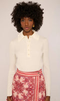 Riley Long Sleeve Tee, Ivory