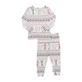 Kids Bamboo PJ Set Ski Fair Isle