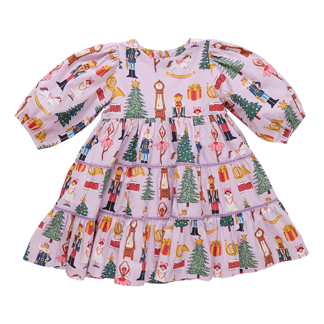 Girls Peachy Dress Nutcracker