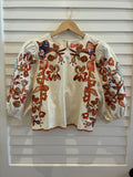Floral Embroidered Puff Sleeve Top