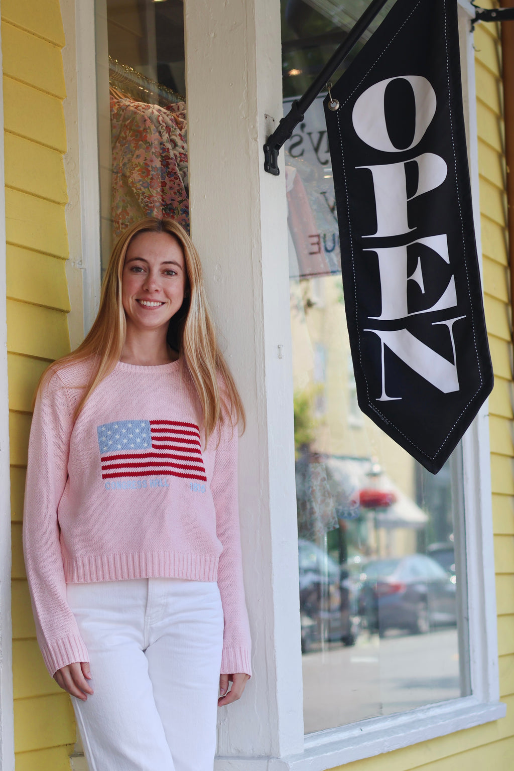 Congress Hall 1816 Flag Sweater