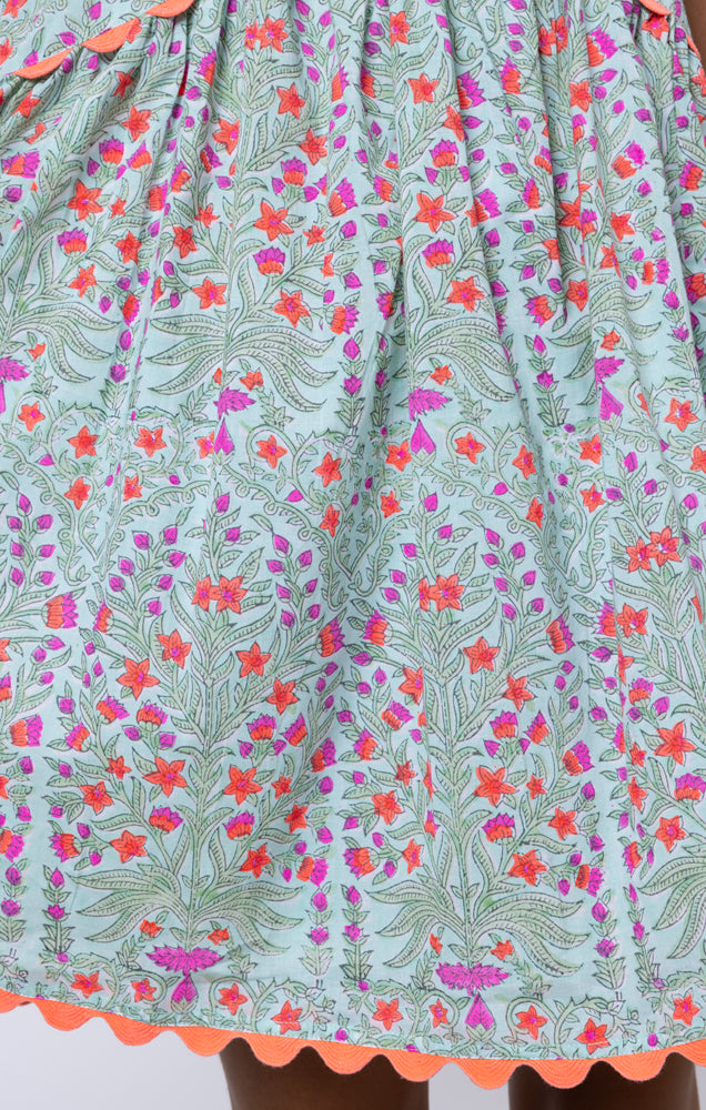 Block Print Racer Back Dress