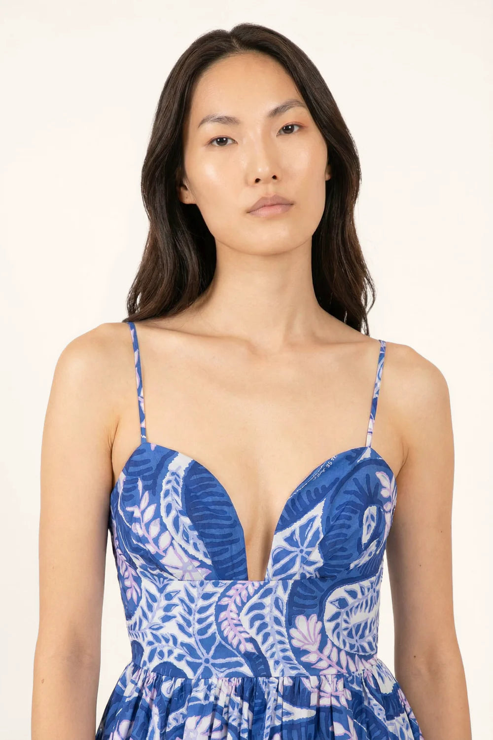 Milena Long Dress, Blue Holy Snake