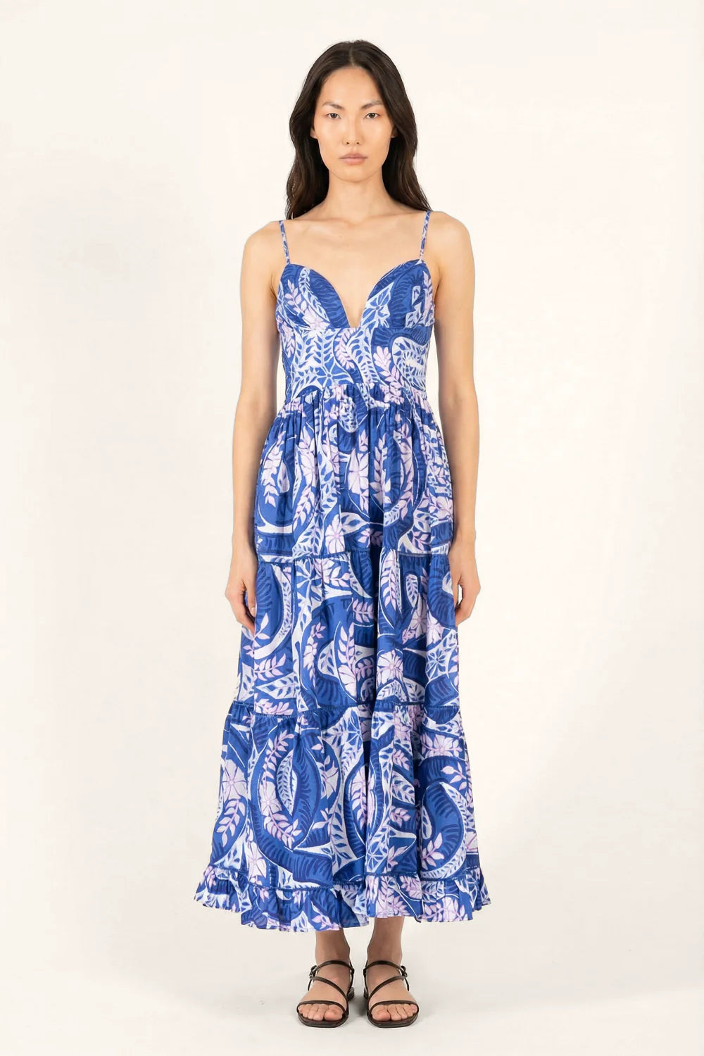 Milena Long Dress, Blue Holy Snake