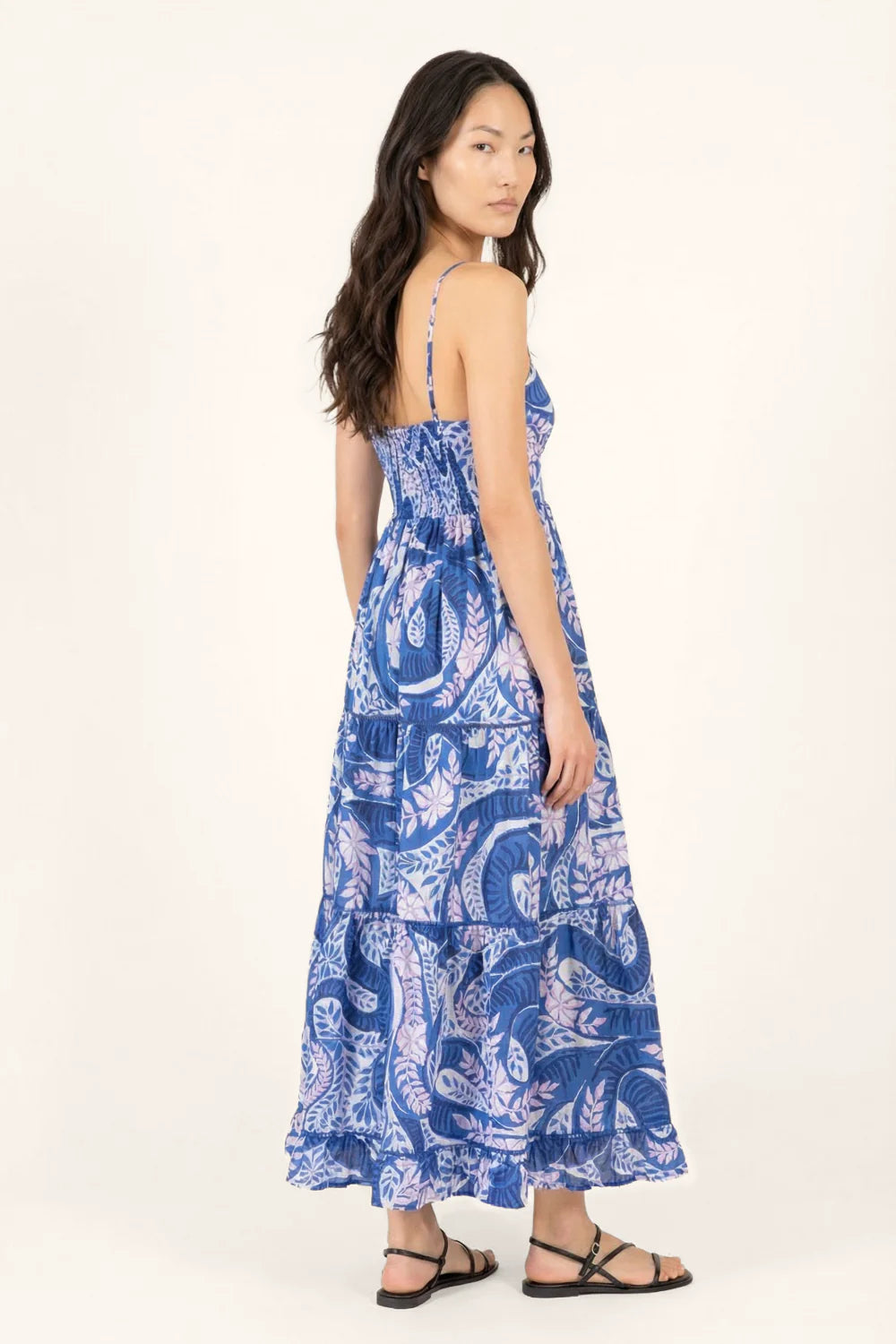 Milena Long Dress, Blue Holy Snake