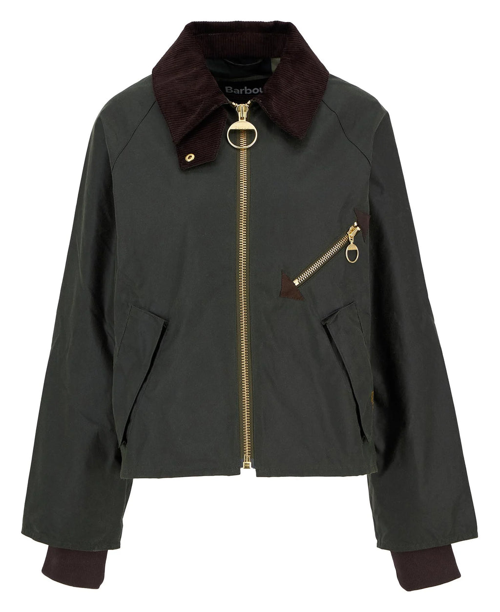 Arlene Waxed Jacket, Fern & Ancient Tartan