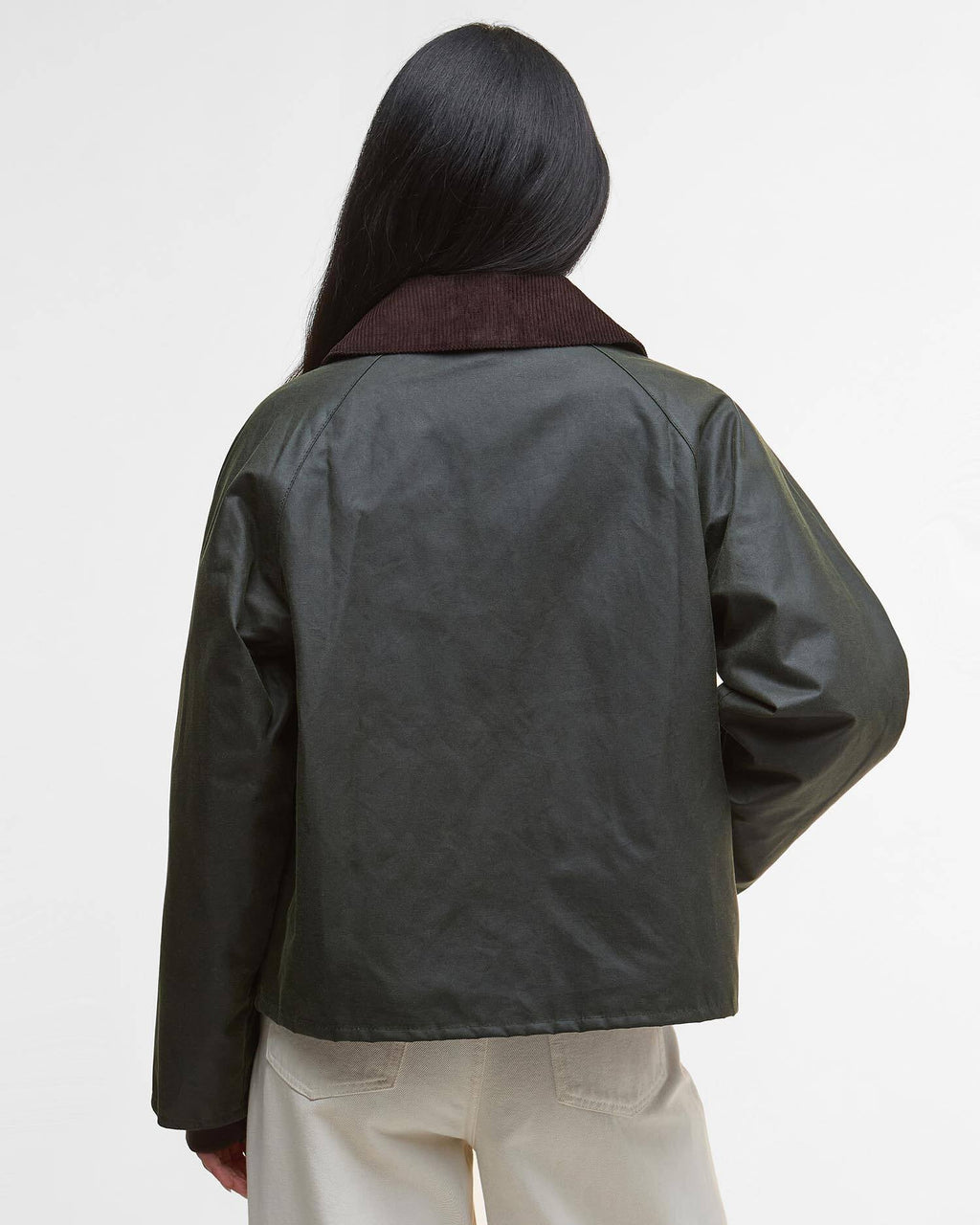 Arlene Waxed Jacket, Fern & Ancient Tartan