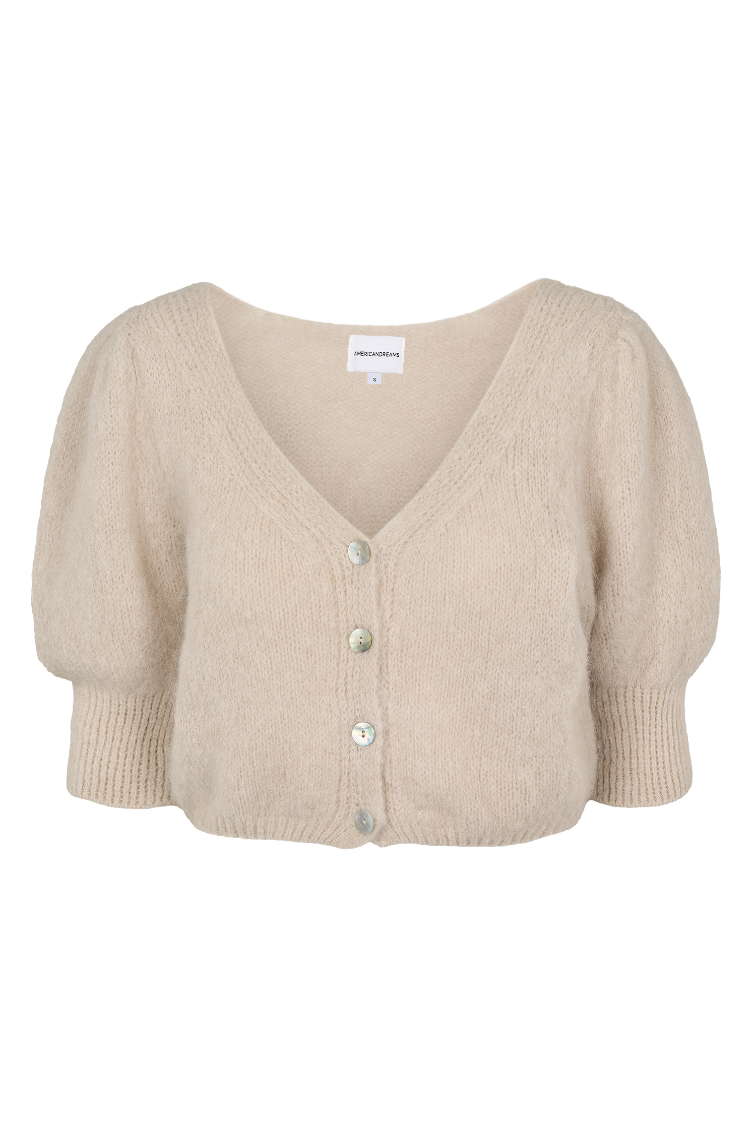 Manda Alpaca Cardigan, Beige