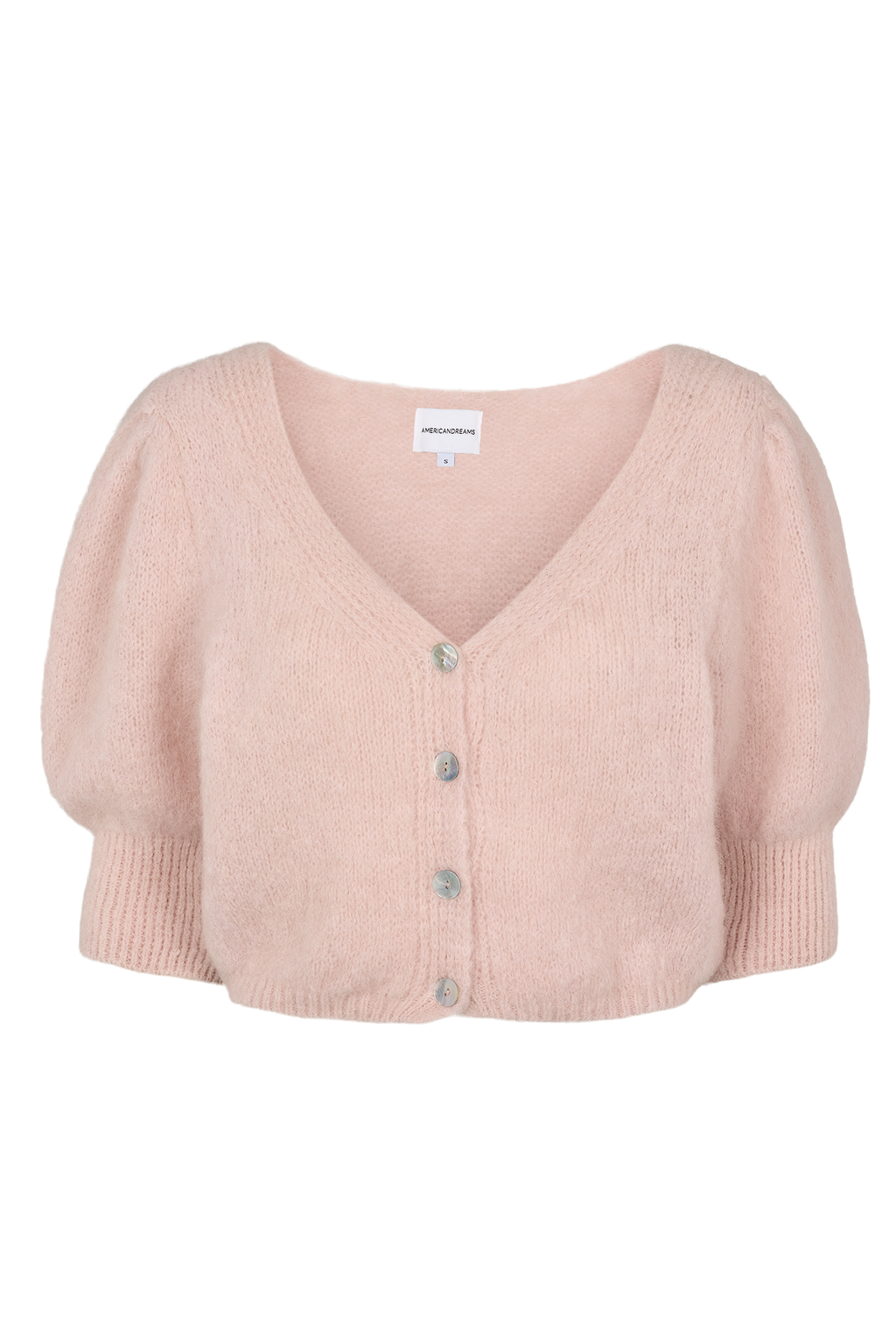 Manda Alpaca Cardigan, Light Pink