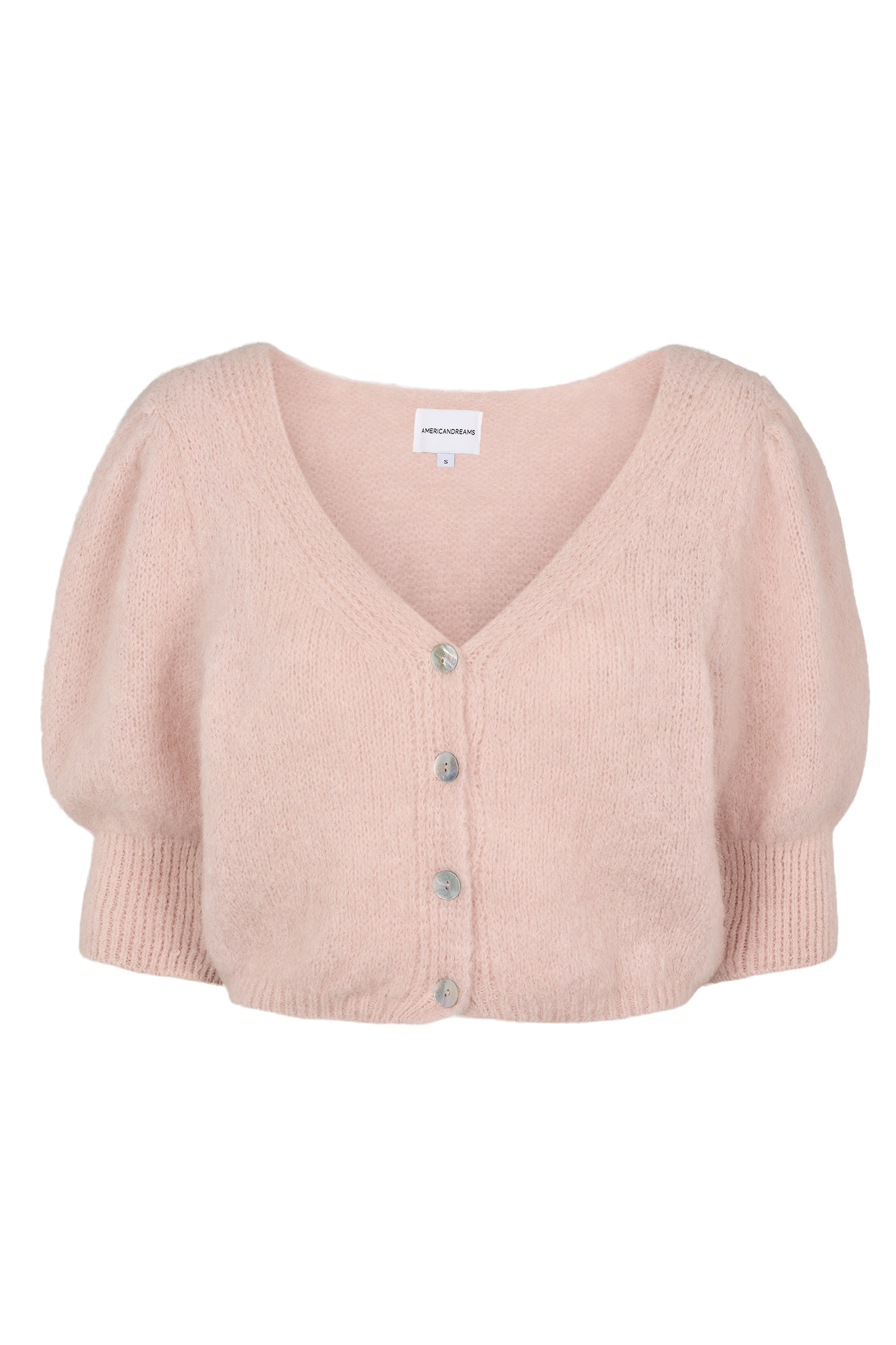 Manda Alpaca Cardigan, Light Pink