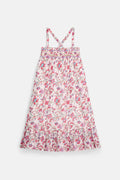 Marceline Dress, Cream Floral Haven