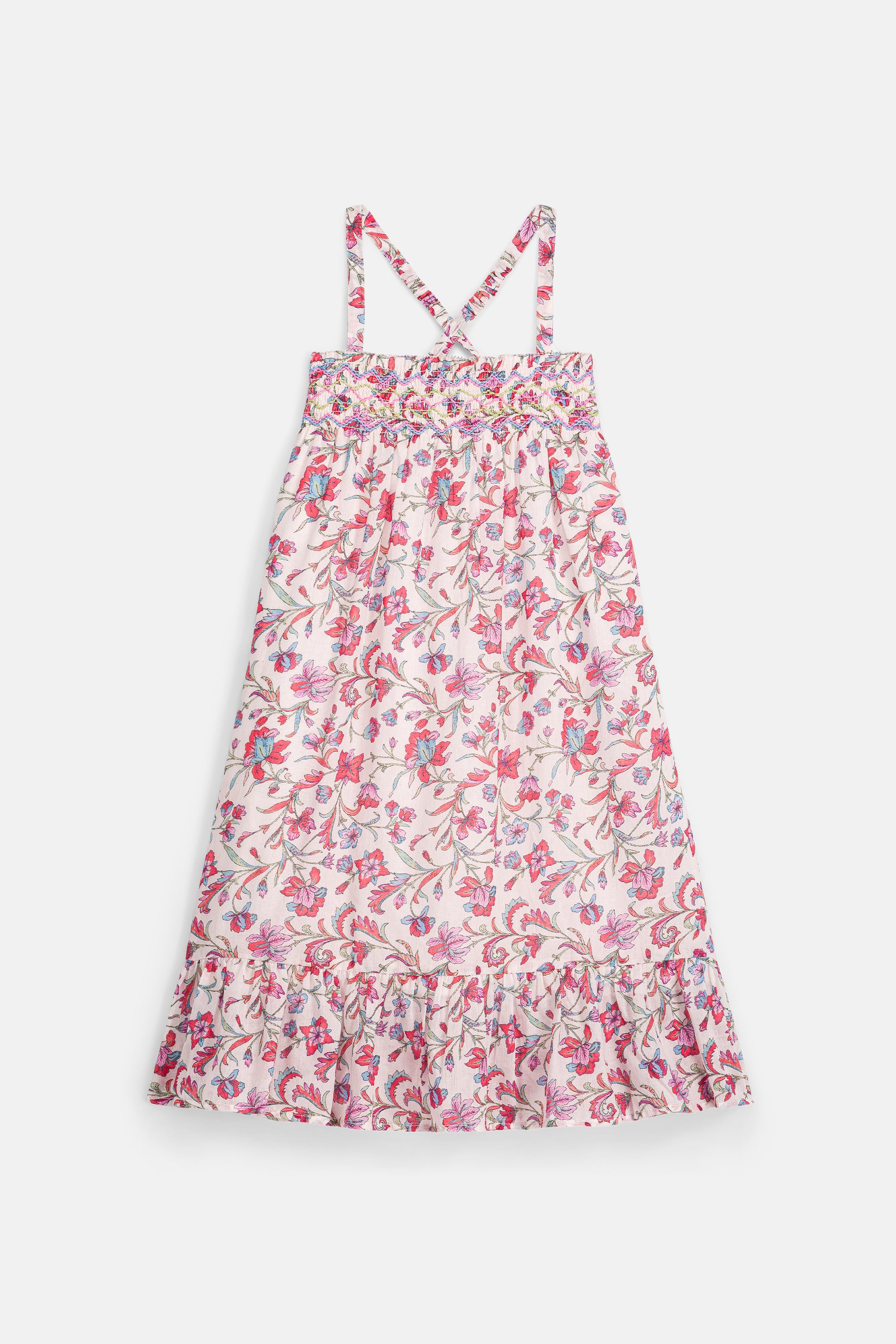Marceline Dress, Cream Floral Haven