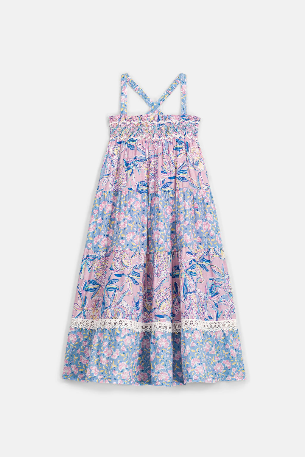 Marcelinette Dress, Pastel Paradise Bay