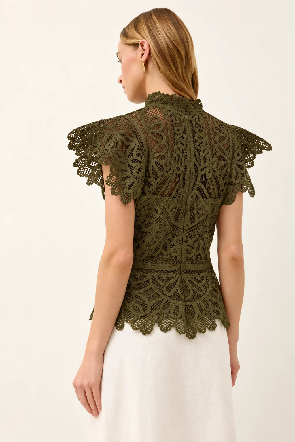 Genessa Top, Juniper Green