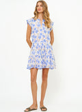 Roll Sleeve Dress Monarch Blue