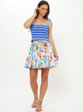 Ginny Mini Skirt, Corfu Blue
