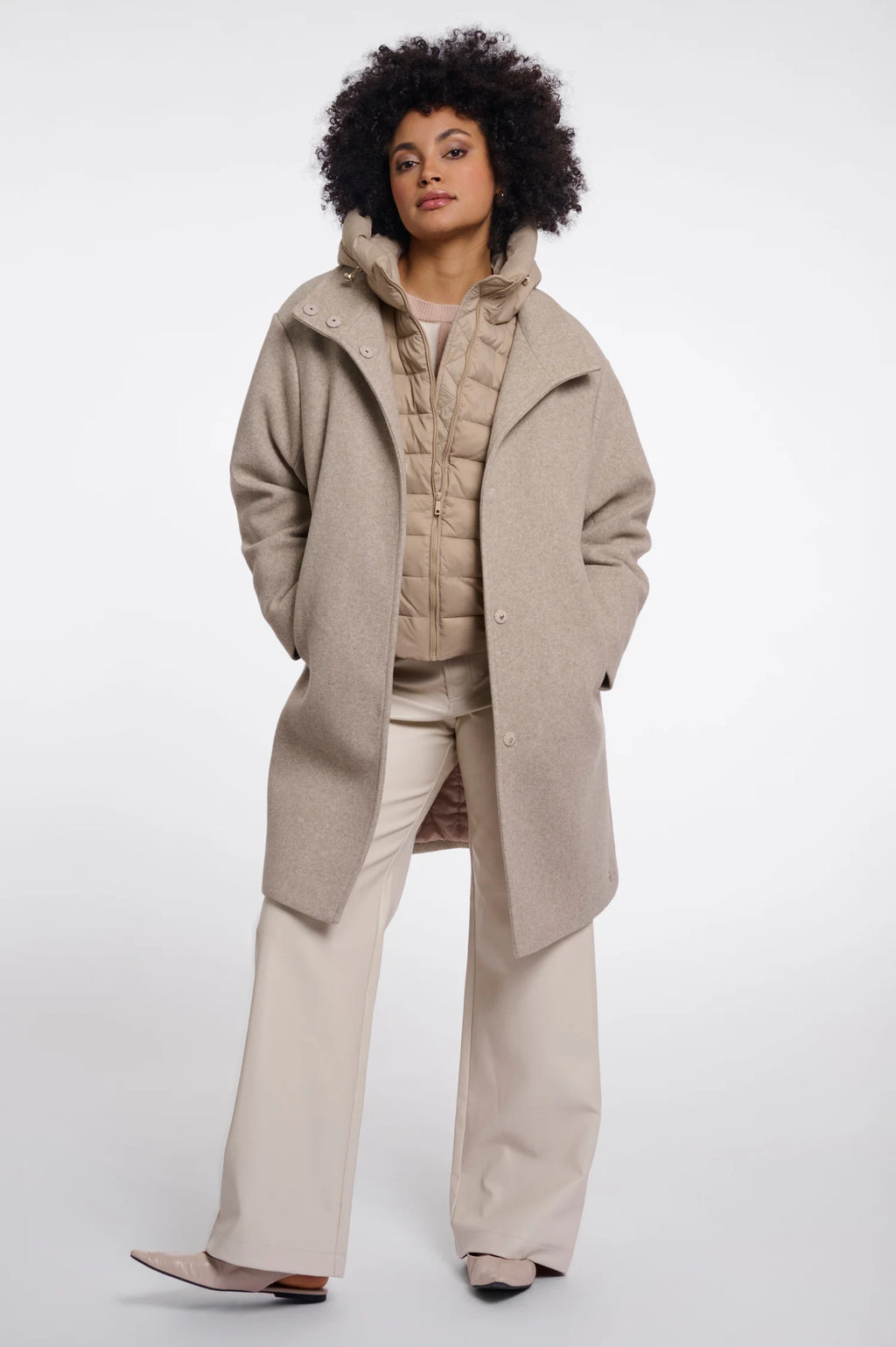 Omri Coat, Birch Melange