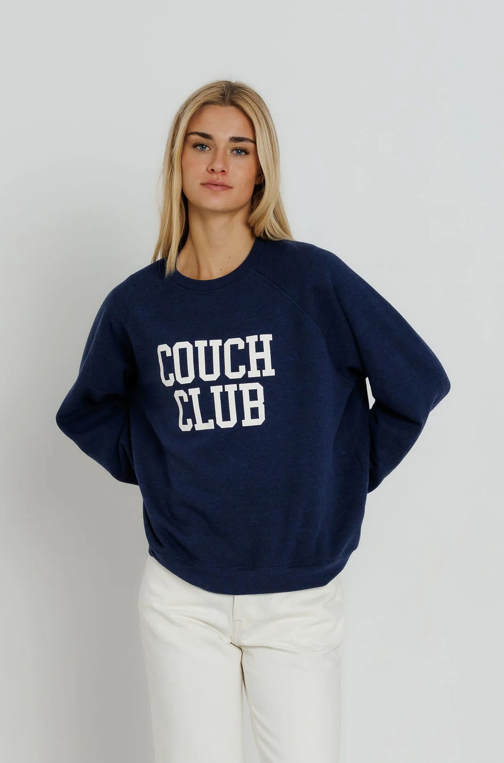 Couch Club Raglan Crew, Navy