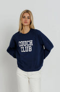 Couch Club Raglan Crew, Navy