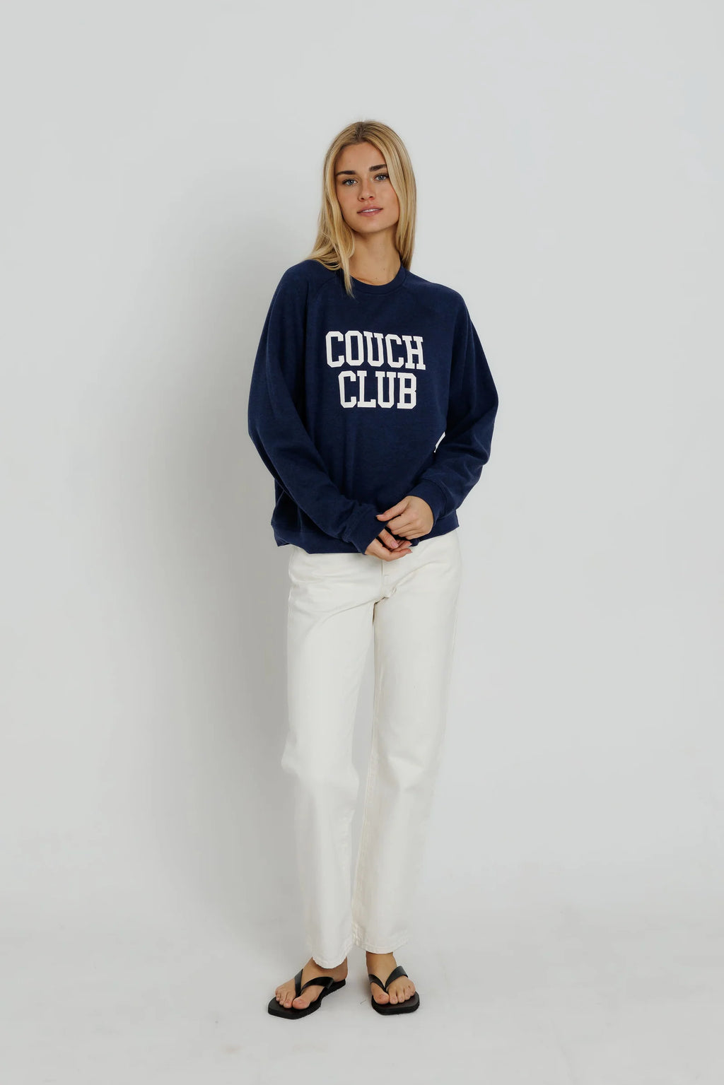 Couch Club Raglan Crew, Navy