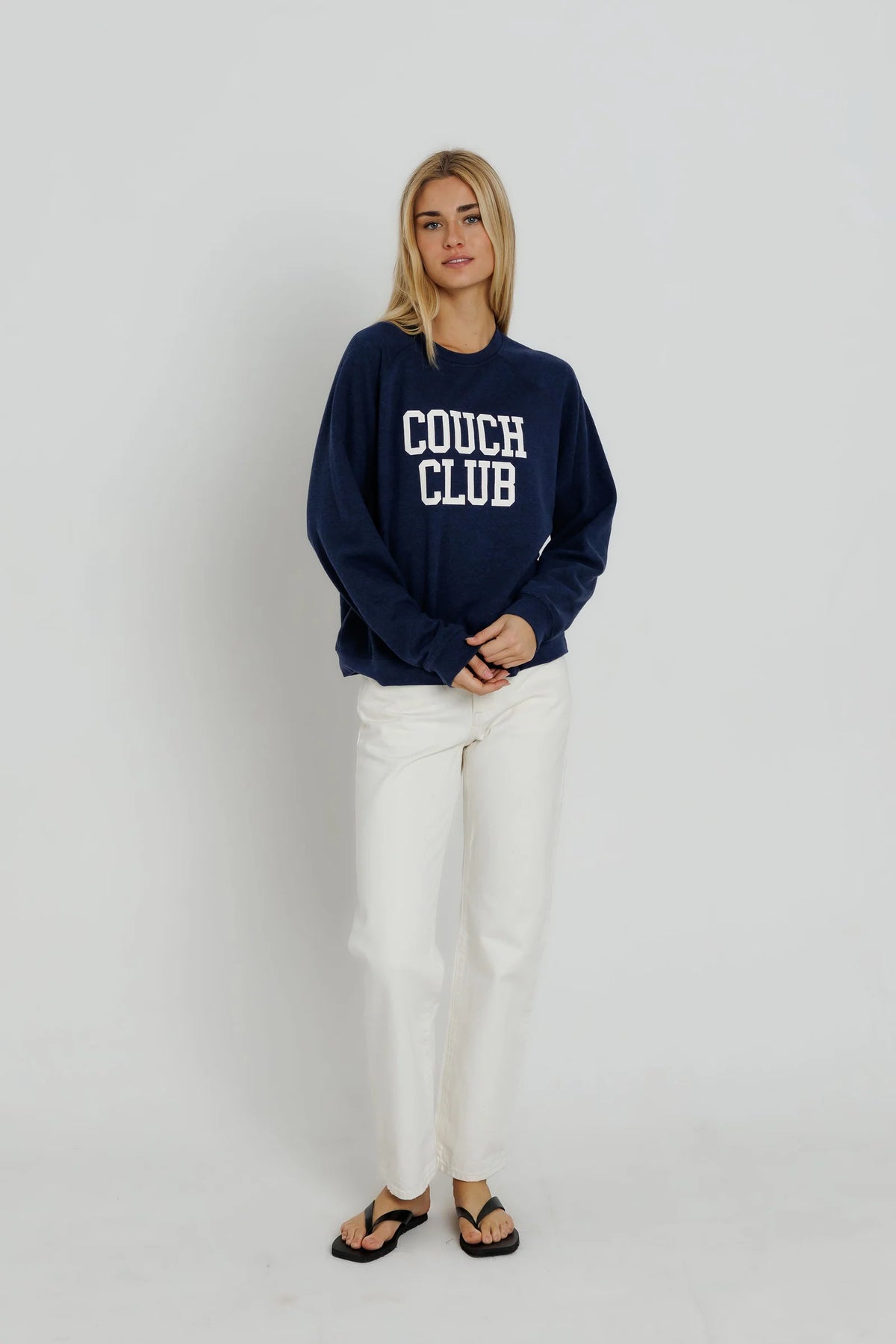 Couch Club Raglan Crew, Navy