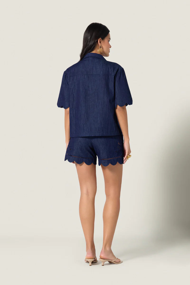 Sandsora Shorts, Blue Denim