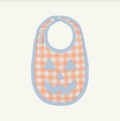 Burp Me Bib, Seashore Sherbet Gingham, Buckhead Blue