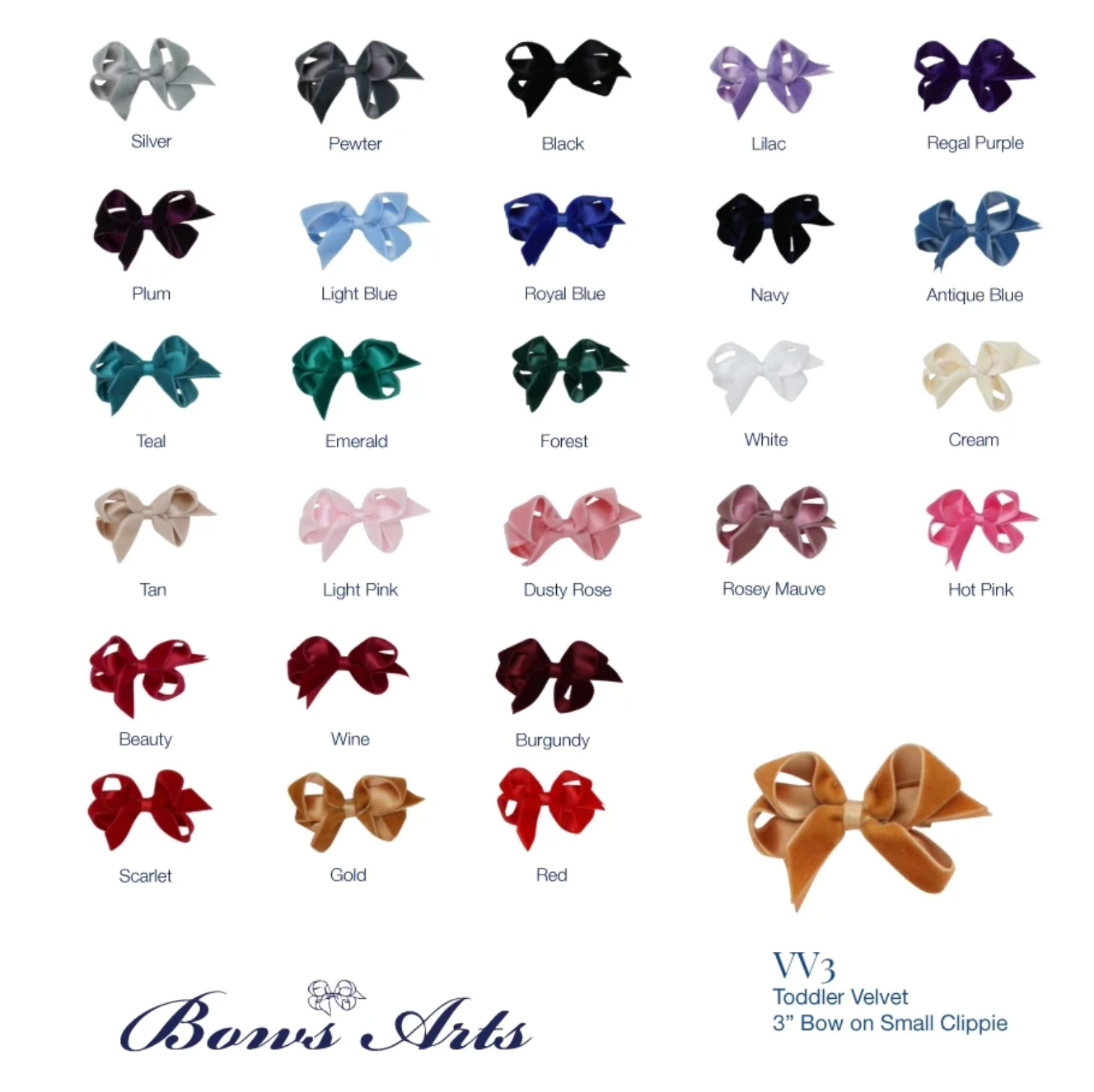 Velvet Pinks Toddler Bows 3"