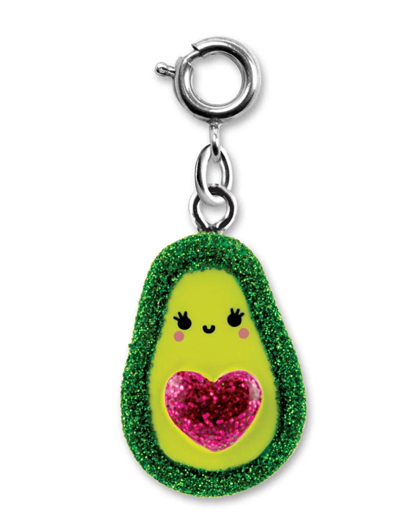 Glitter Avocado Charm