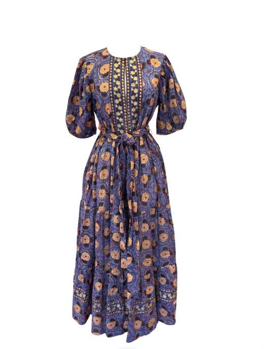 Puff Sleeve Maxi, Verona Blue