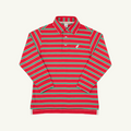 Prim and Proper Long Sleeve Polo, Richmond Red & Kiawah Kelly Green