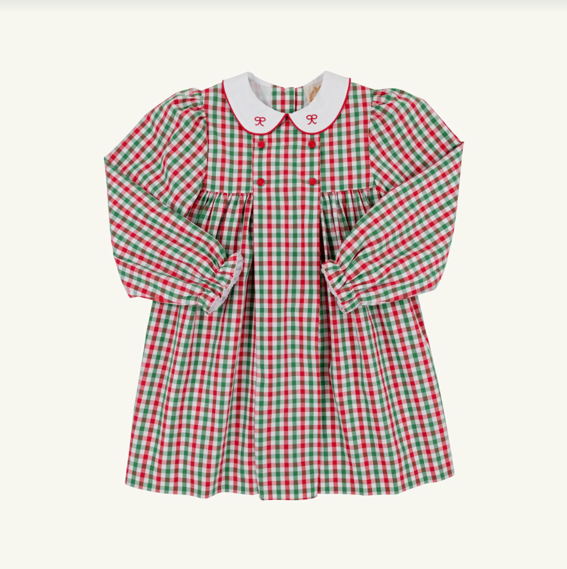 Della Marie Dress, Richmond Red & Kiawah Kelly Green Gingham