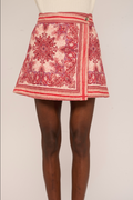 Melanie Quilted Skirt, Hearts in Tandem Print