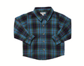 Boys Jack Shirt, Blue Tartan
