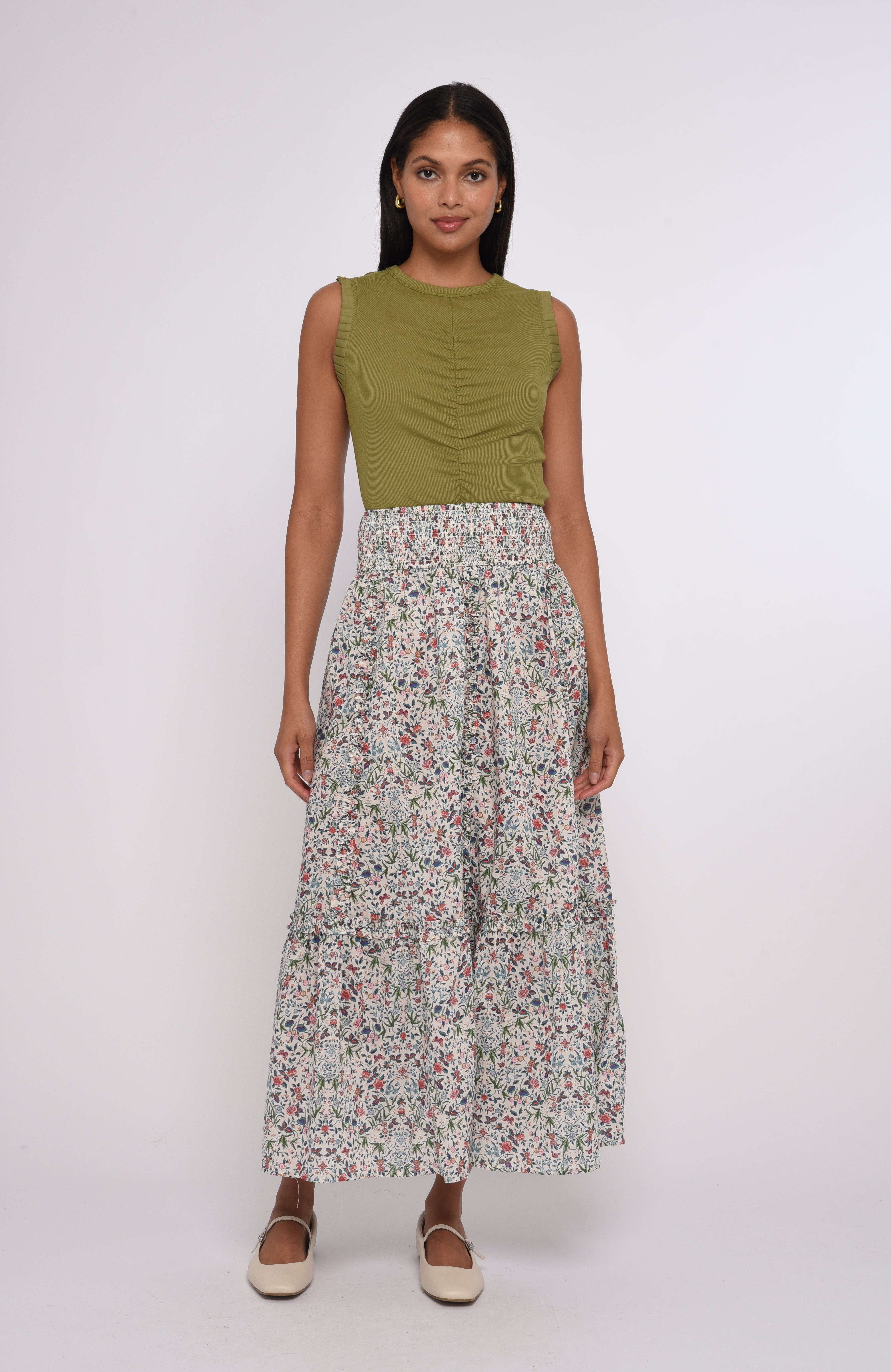 Elowen Skirt, Tapestry Liberty Print